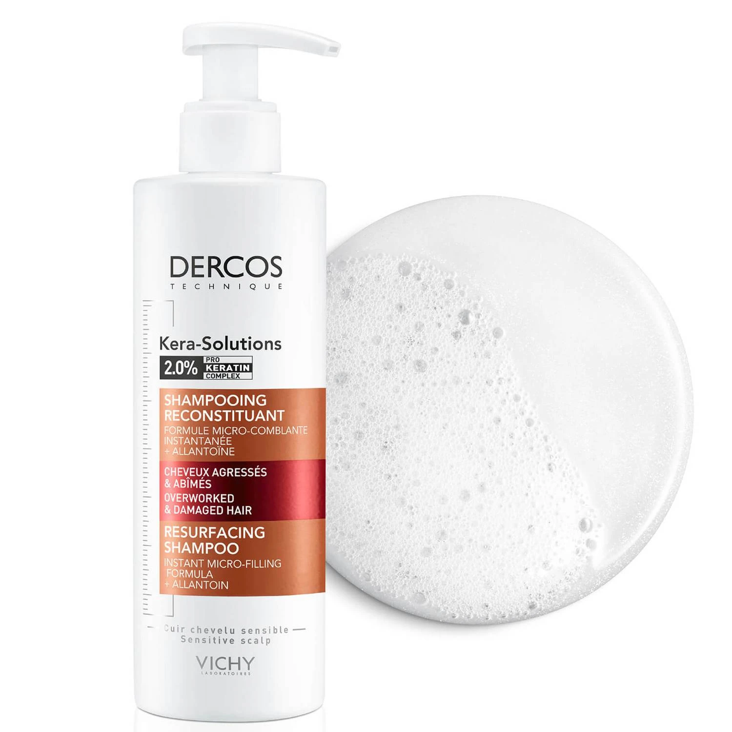 Vichy Dercos Kera-Solutions Resurfacing Shampoo 250ml 5 Vichy Dercos Kera-Solutions Resurfacing Shampoo 250ml - Image 3