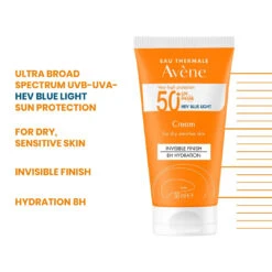 Avène Very High Protection Sun Cream SPF50+ For Dry Sensitive Skin -Cosmetics Store 3282770149487 5