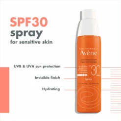 Avène High Protection Spray SPF30 Sun Cream For Sensitive Skin -Cosmetics Store 32827794029272