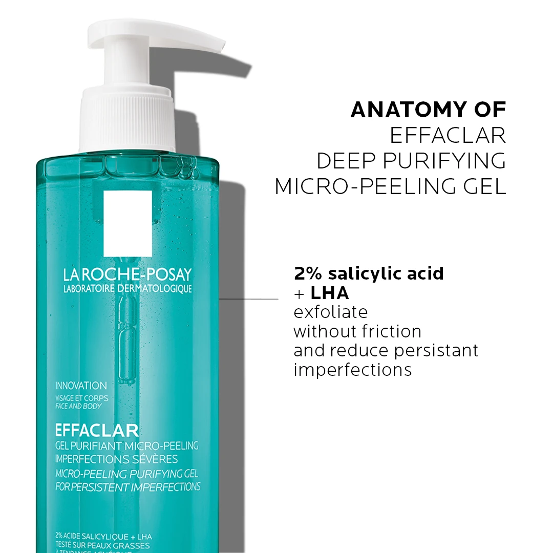 La Roche-Posay Effaclar Deep Purifying Micro-Peeling Gel 400ml 6 La Roche-Posay Effaclar Deep Purifying Micro-Peeling Gel 400ml - Image 4