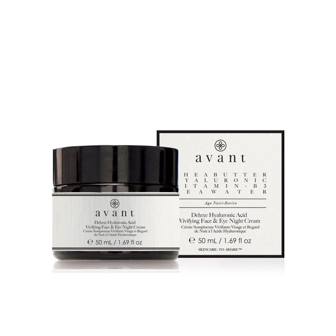 Avant Skincare Deluxe Hyaluronic Acid Vivifying Face & Eye Night Cream 3 Avant Skincare Deluxe Hyaluronic Acid Vivifying Face & Eye Night Cream