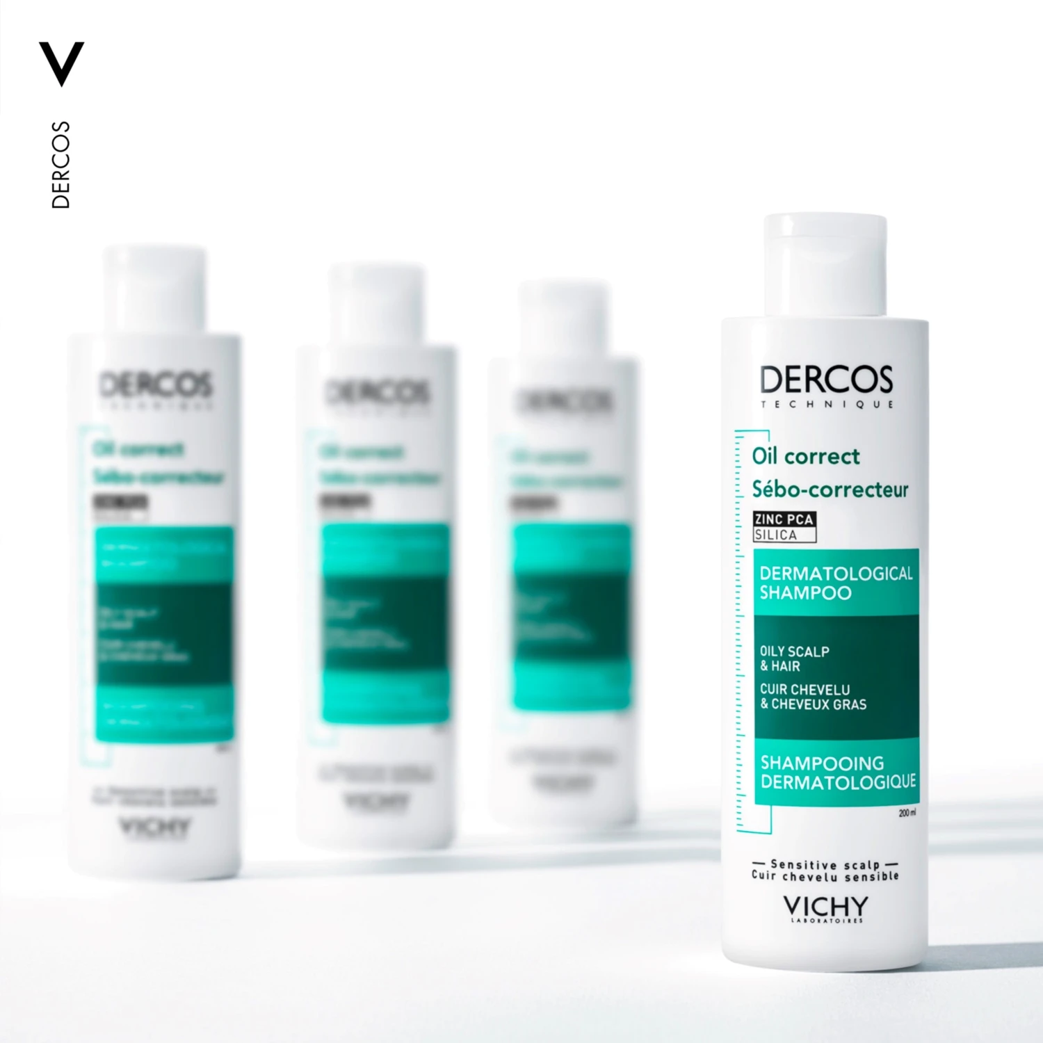 Vichy Dercos Oil Control Corrector Shampoo 200ml 5 Vichy Dercos Oil Control Corrector Shampoo 200ml - Image 3