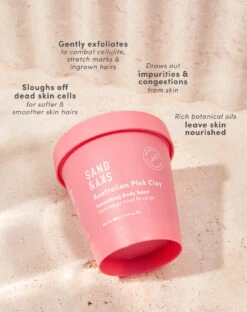 Sand & Sky Australian Pink Clay Smoothing Body Sand -Cosmetics Store SS WEB APC BODYSAND 3 1140x1440 crop center a167a3df 986f 4240 a6a9 160eb77ad77b