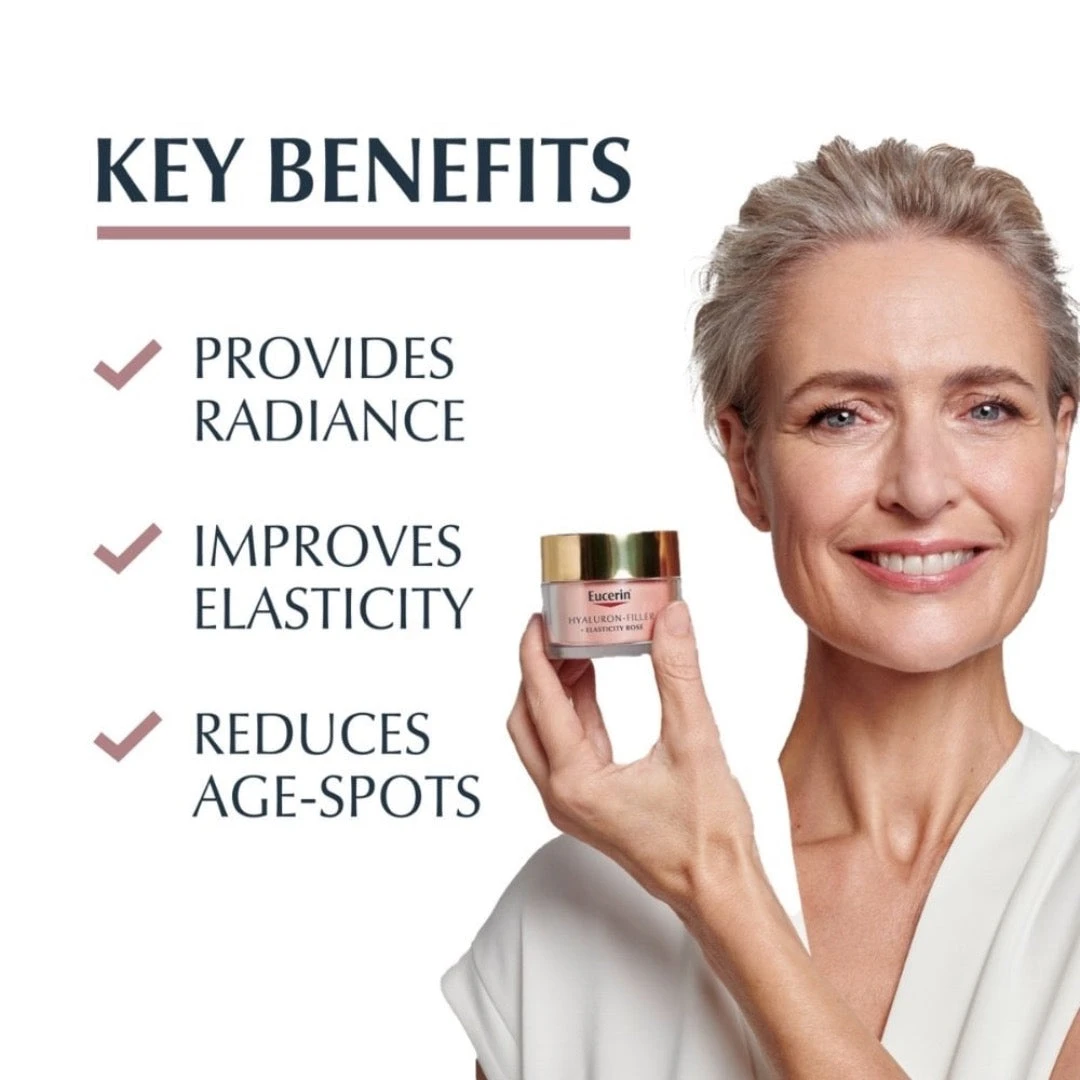 Eucerin Hyaluron-Filler + Elasticity Day Rosé SPF 30 5 Eucerin Hyaluron-Filler + Elasticity Day Rosé SPF 30 - Image 3