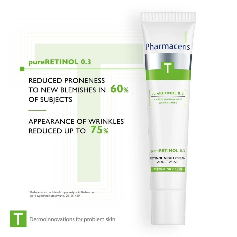 Pharmaceris T - Pure Retinol 0.3 Anti-Acne Retinol Night Cream 6 Pharmaceris T - Pure Retinol 0.3 Anti-Acne Retinol Night Cream - Image 4